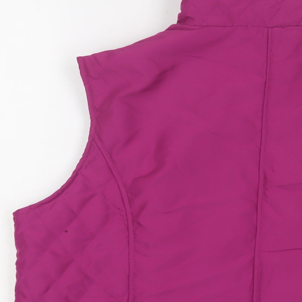 EWM Womens Pink Gilet Jacket Size 14 Zip