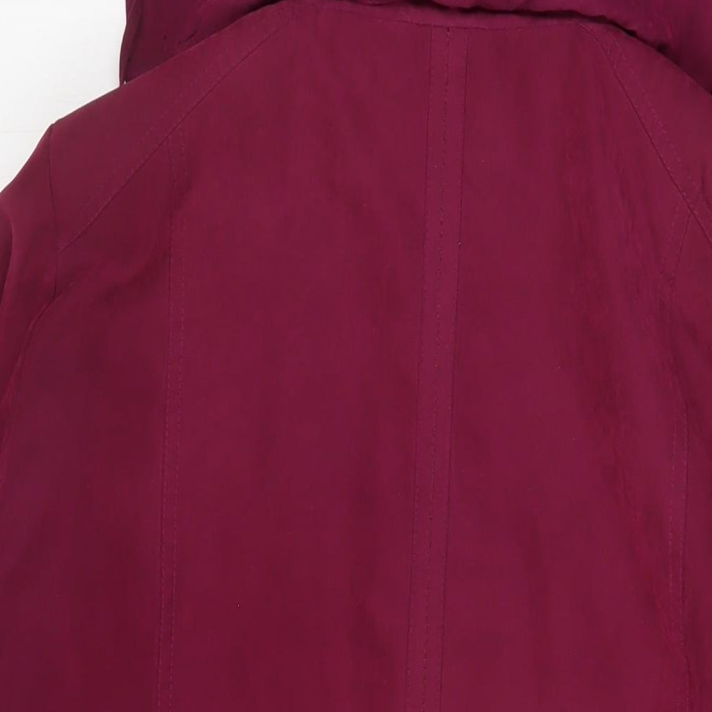 Bonmarché Womens Purple Jacket Coat Size M Zip