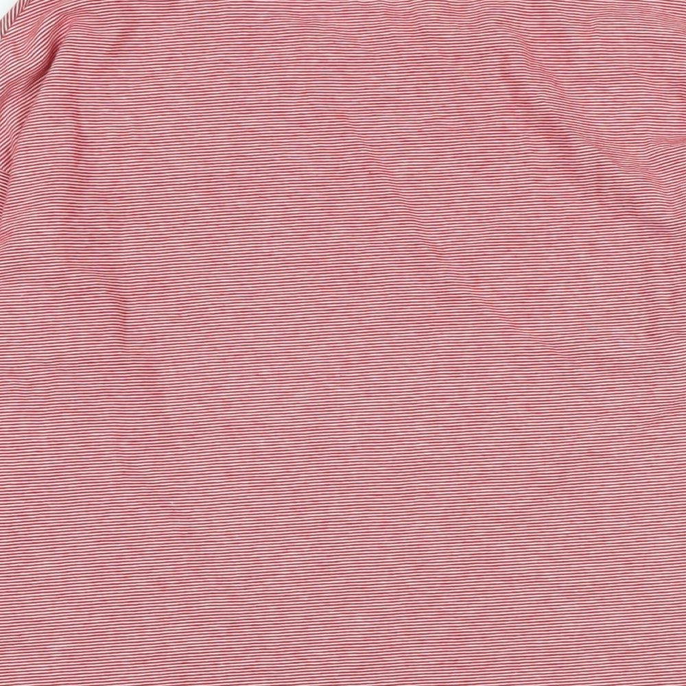 Next Girls Red Cotton Jersey T-Shirt Size 12 Years Collared