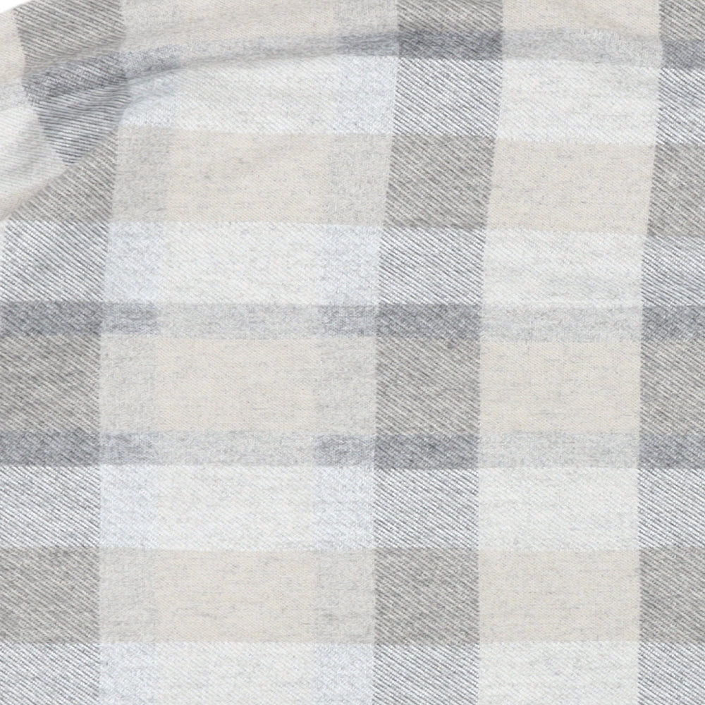 Marks & Spencer Womens Grey Check Polyester Pullover Sweatshirt Size M