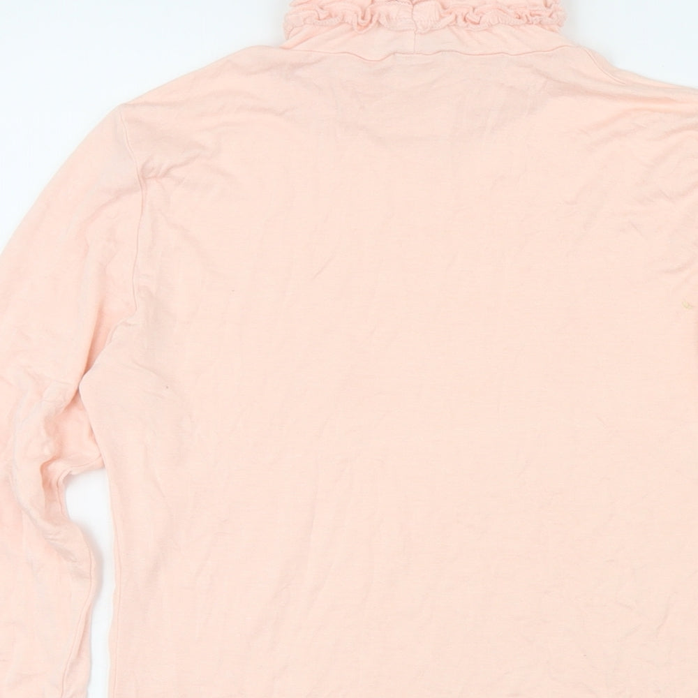 Stella Morgan Womens Orange Polyester Basic T-Shirt One Size High Neck