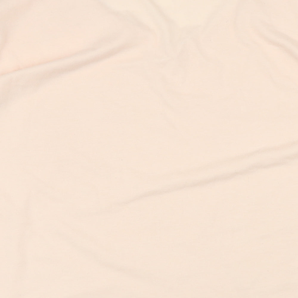 Damart Womens Pink Polyester Basic T-Shirt Size 18 V-Neck