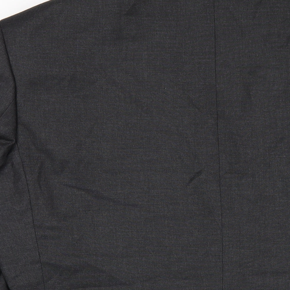 Marks & Spencer Mens Grey Polyester Jacket Blazer Size 44 Regular