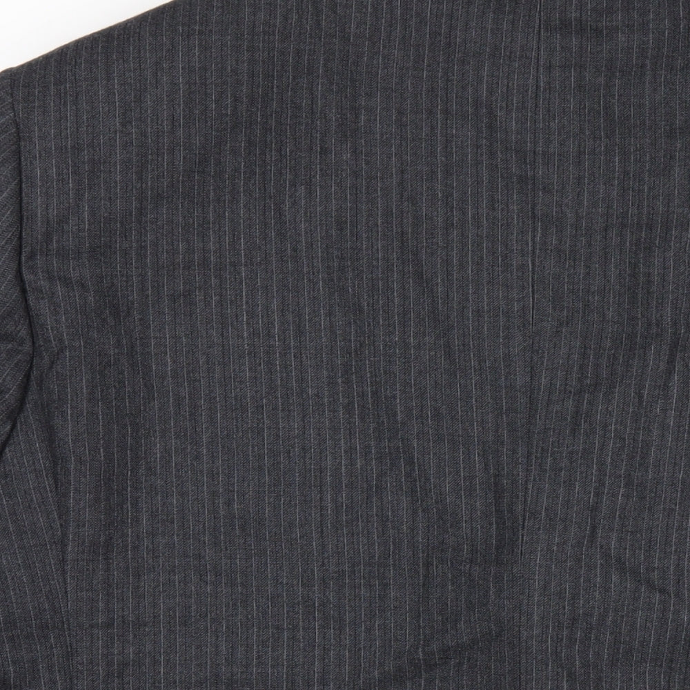 Marks & Spencer Mens Grey Wool Jacket Blazer Size 46 Regular