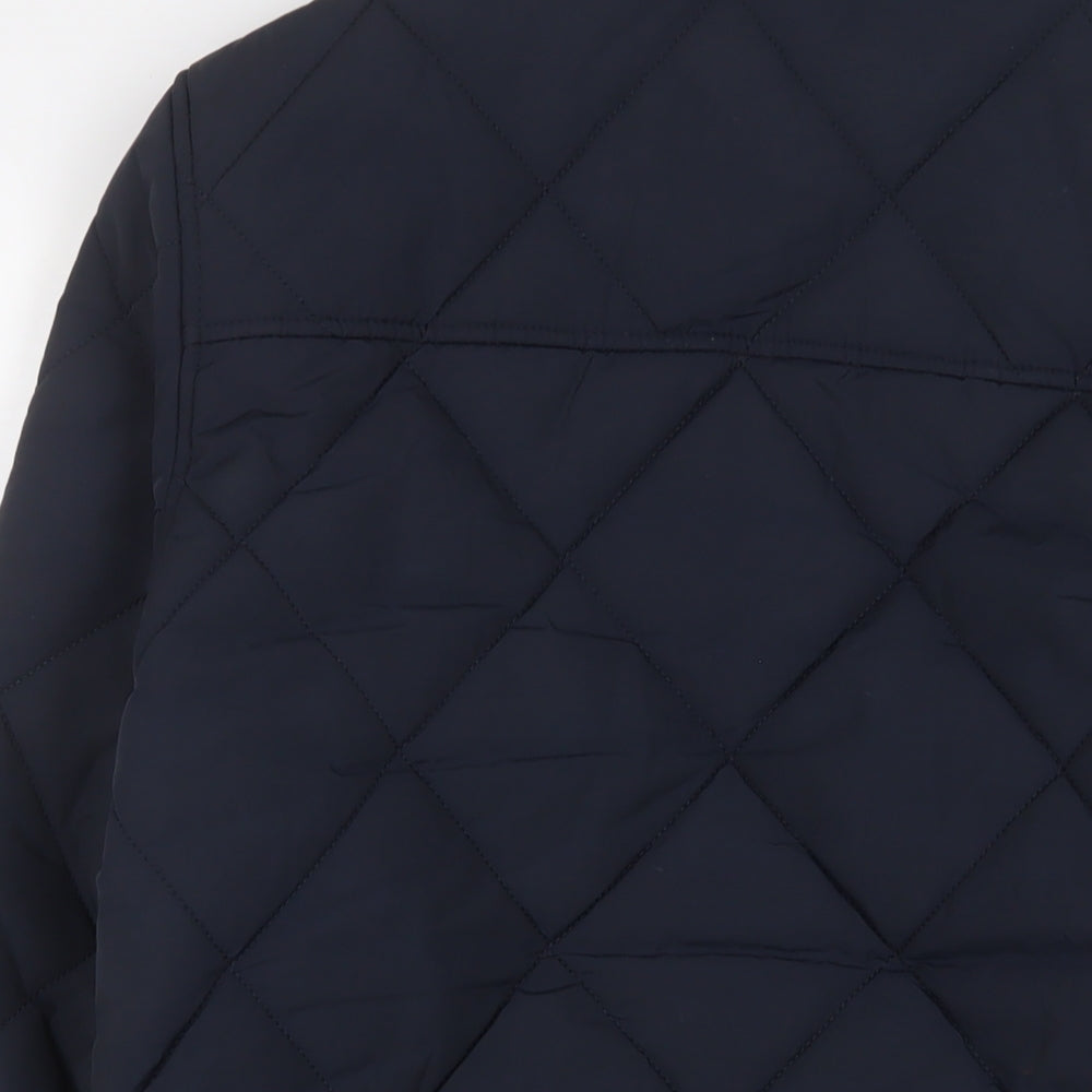 NEXT Mens Blue Quilted Jacket Size M Zip