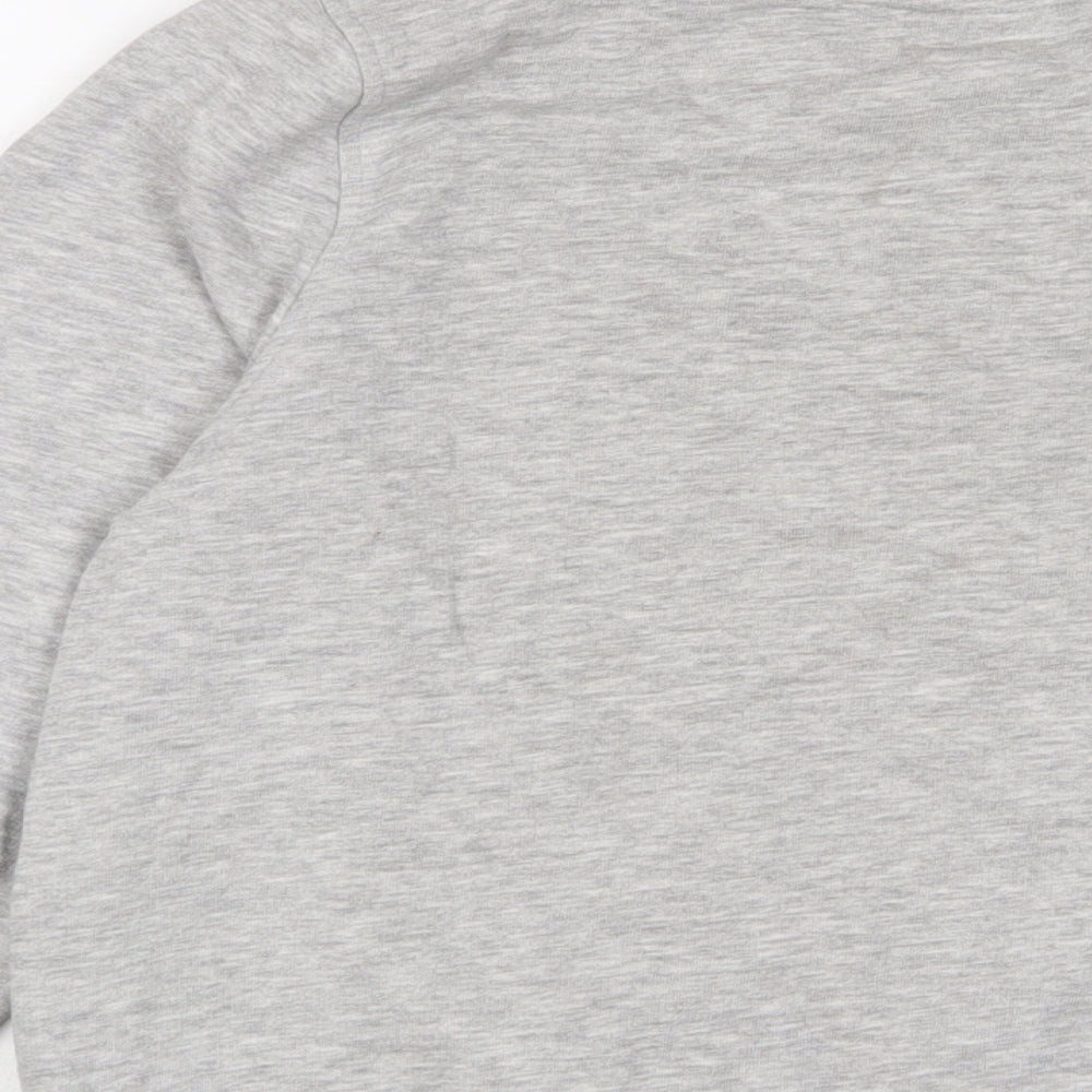 Marks & Spencer Womens Grey Cotton Pullover Sweatshirt Size 14 Pullover