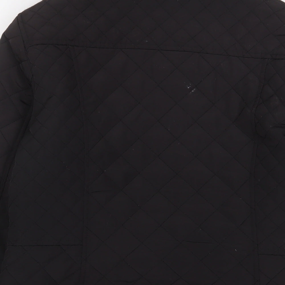 Oasis Mens Black Jacket Size M Zip - Pockets