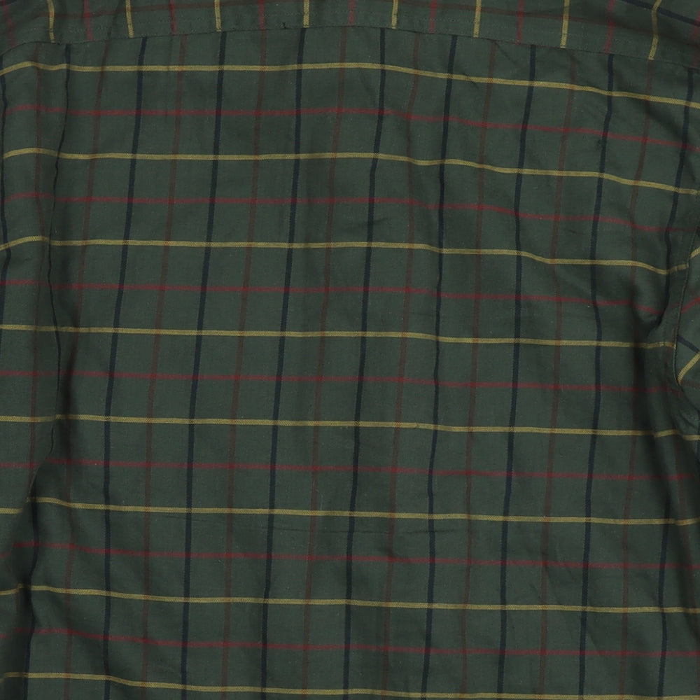 Field Pro Mens Green Check Jacket Size M Button