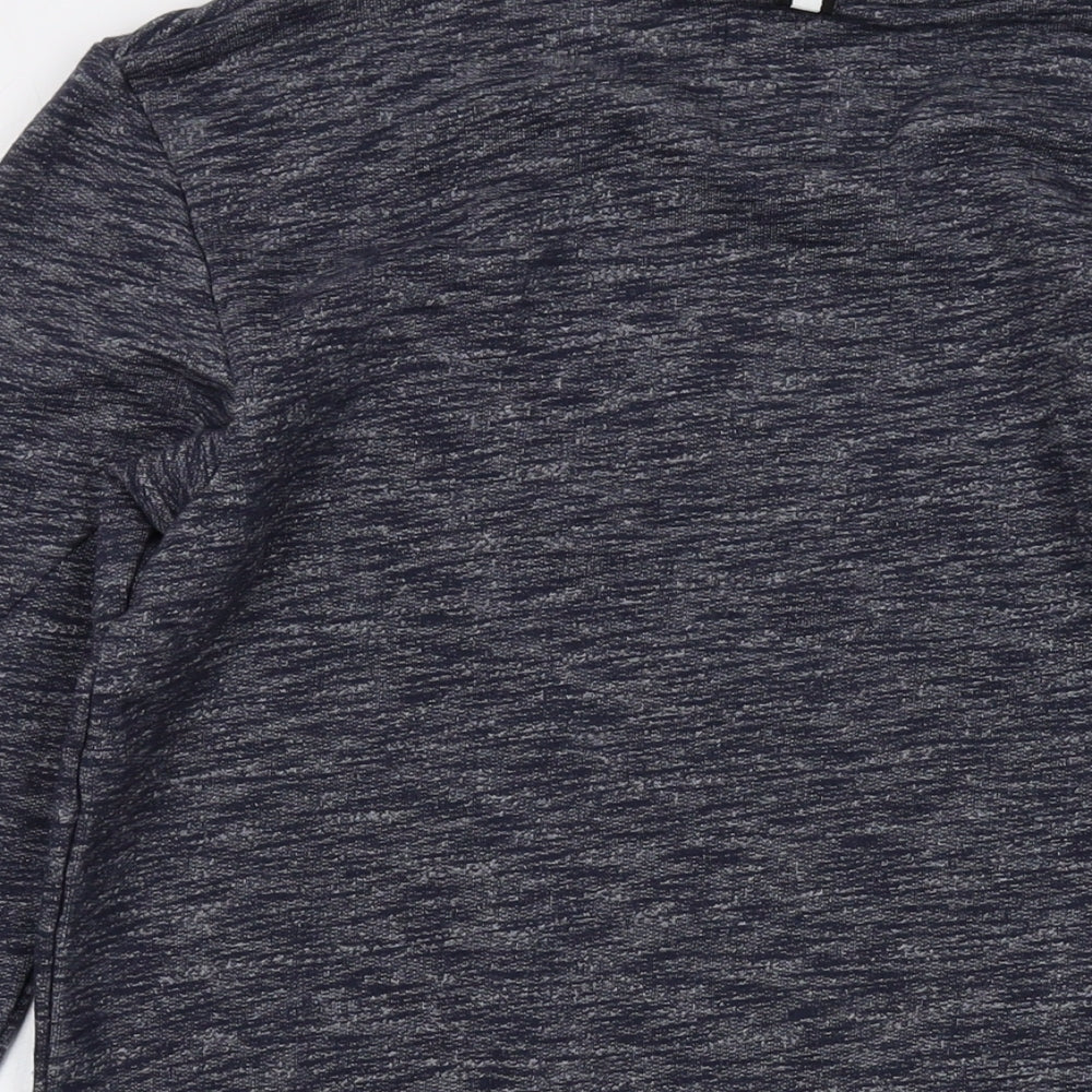Intense Mens Blue Cotton Pullover Sweatshirt Size S