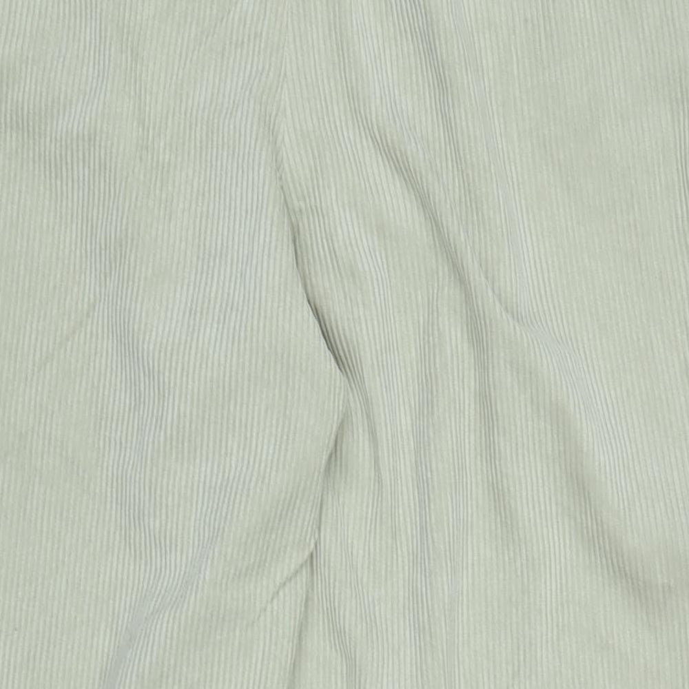 Divided Womens Beige Cotton Blend Trousers Size M L28 in Regular Zip