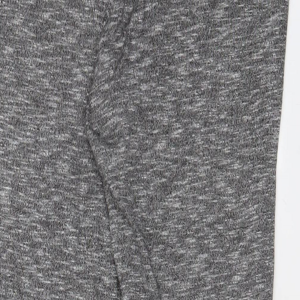 Marks and Spencer Womens Grey Polyester Trousers Size 14 L31 in Regular
