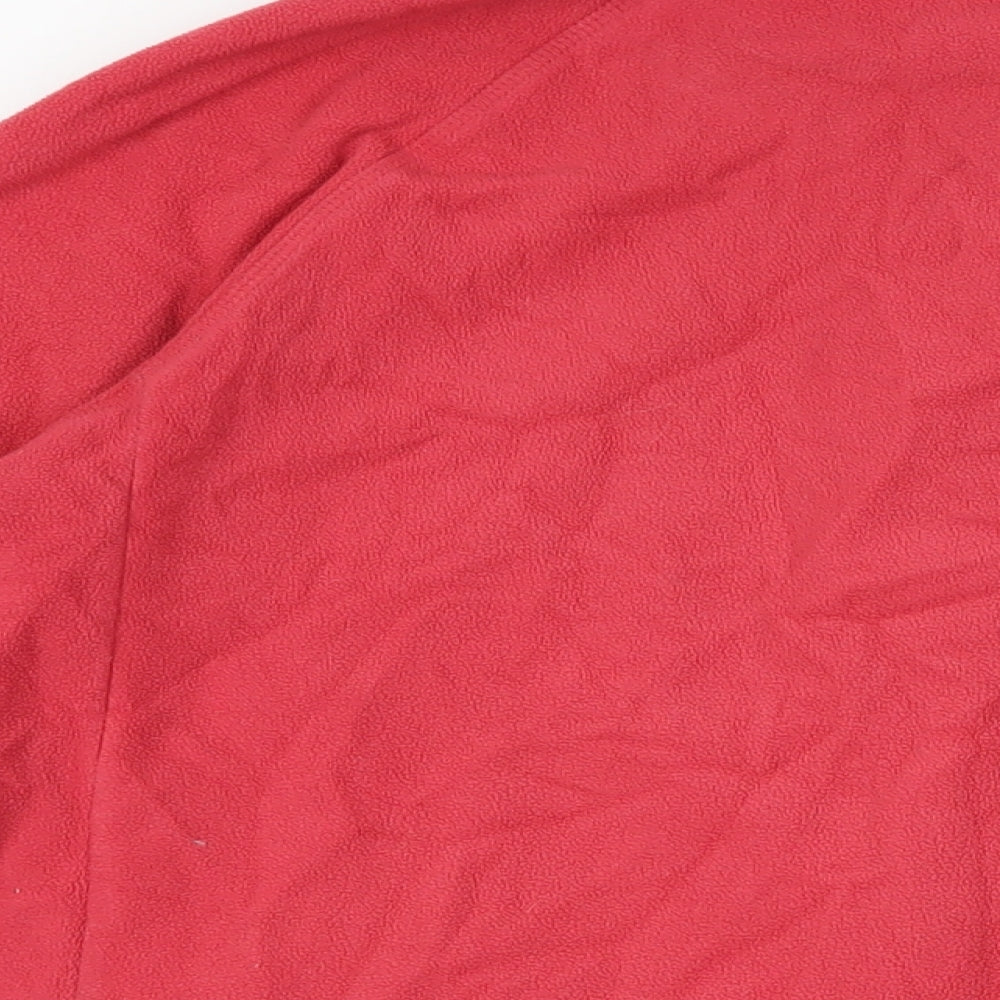Cotton Traders Womens Pink Jacket Size L Zip - Logo Pockets