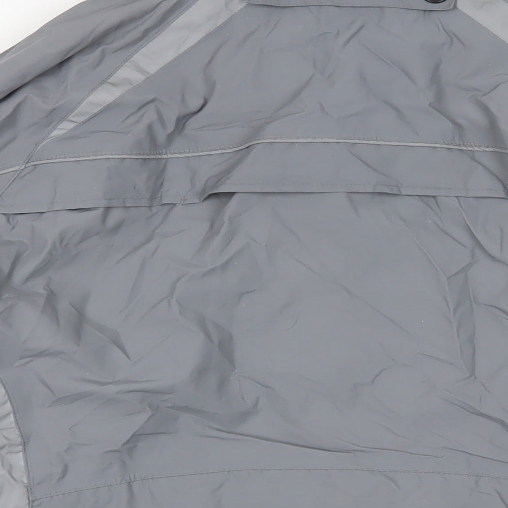 Altura Womens Grey Windbreaker Jacket Size 12 Zip - Logo Zipped Pockets Technical