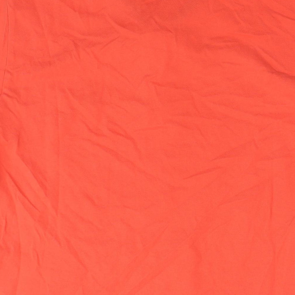 ESPRIT Mens Red Cotton Polo Size XL Collared Pullover