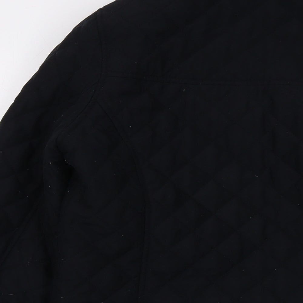 Classics Womens Black Jacket Size 10 Snap