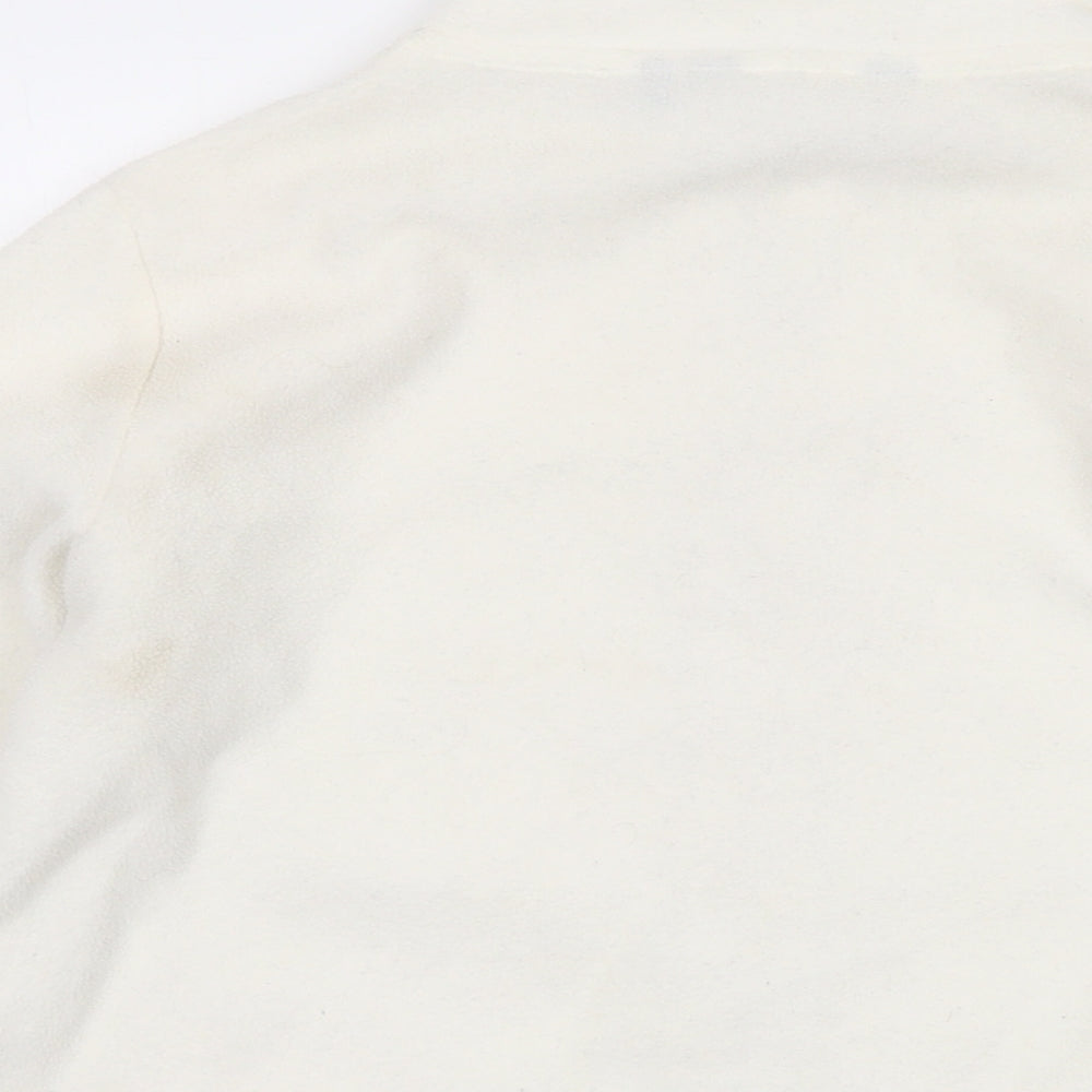 Isle Womens Ivory Jacket Size 14 Zip