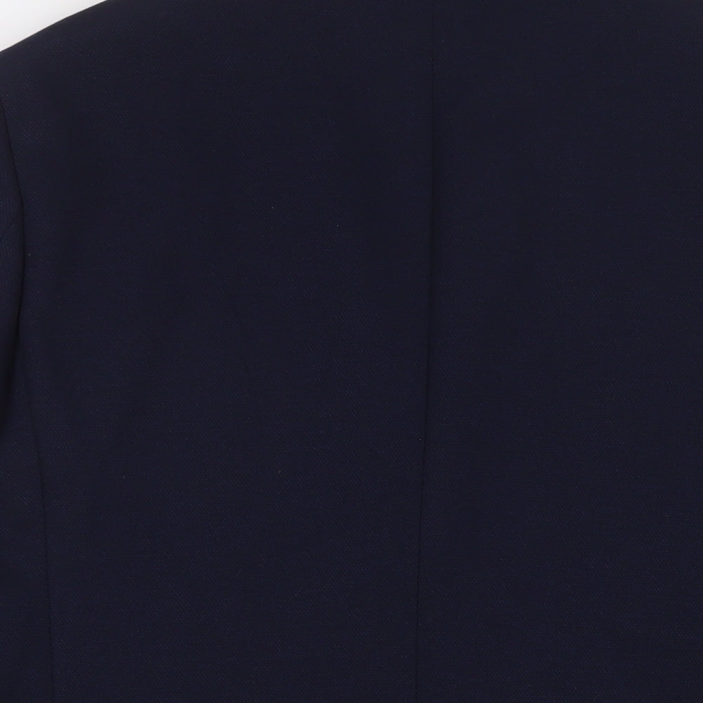 Marks & Spencer Mens Blue Polyester Jacket Suit Jacket Size 40 Regular - Inside Pockets
