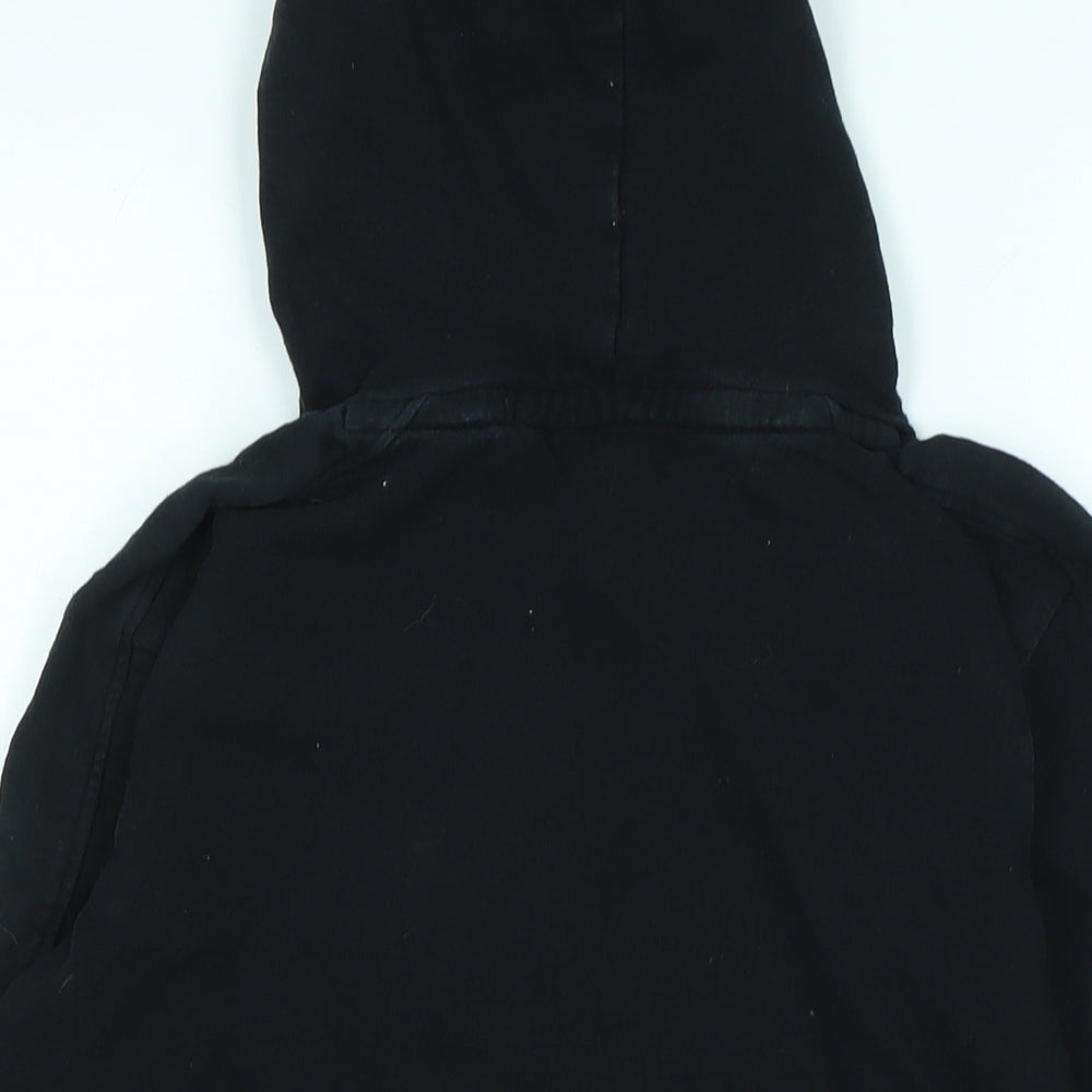 Next Boys Black Cotton Pullover Hoodie Size M