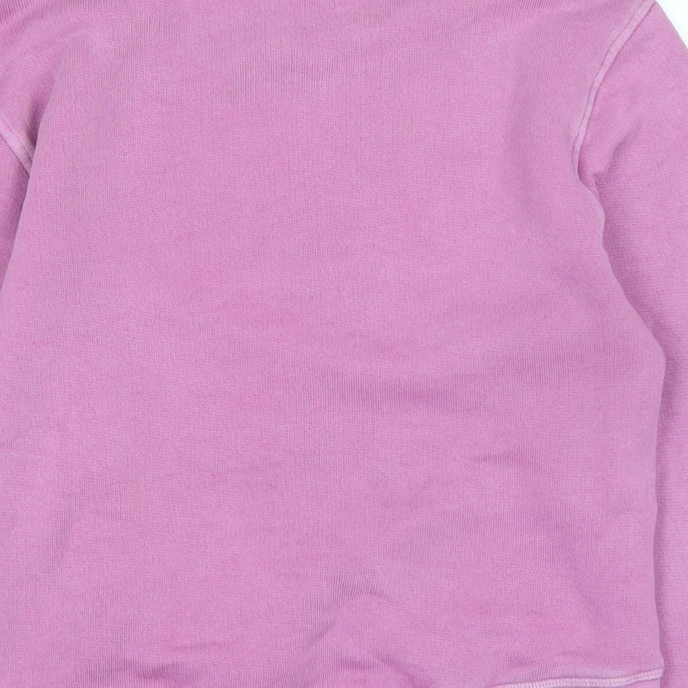 Per Una Womens Purple Cotton Pullover Sweatshirt Size S