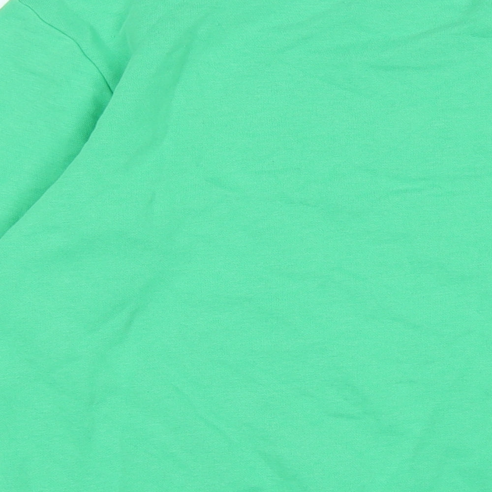 Marks & Spencer Womens Green Cotton Pullover Sweatshirt Size S