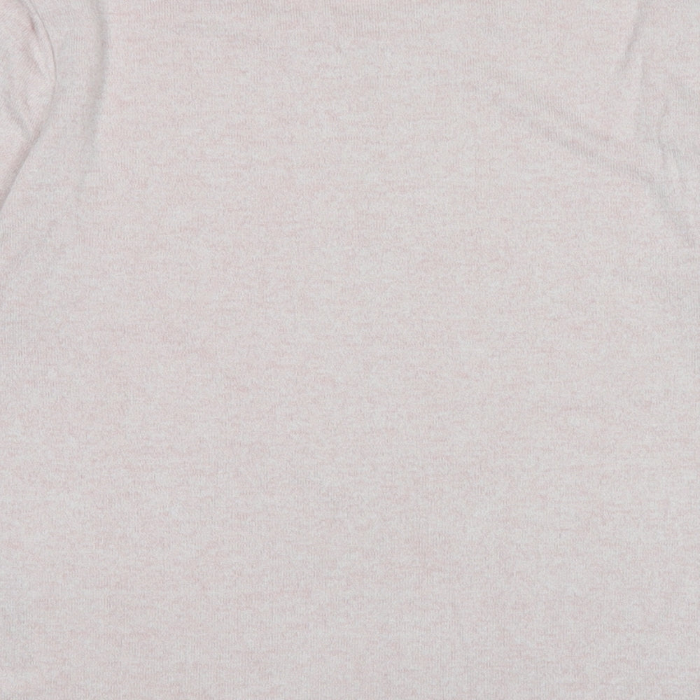 Marks & Spencer Womens Pink Crew Neck Polyester Pullover Jumper Size 6