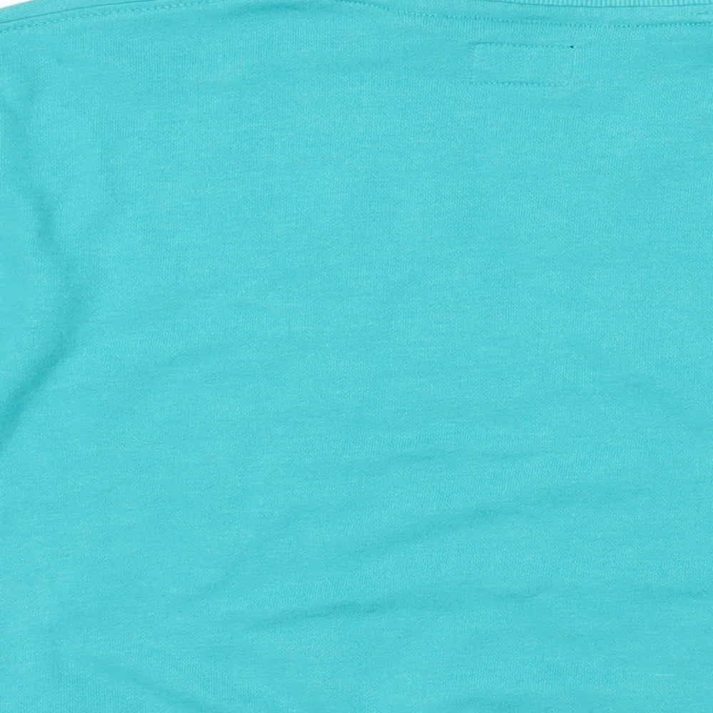 O'Neill Boys Green Colourblock Cotton Pullover Sweatshirt Size 8 Years Pullover - Logo