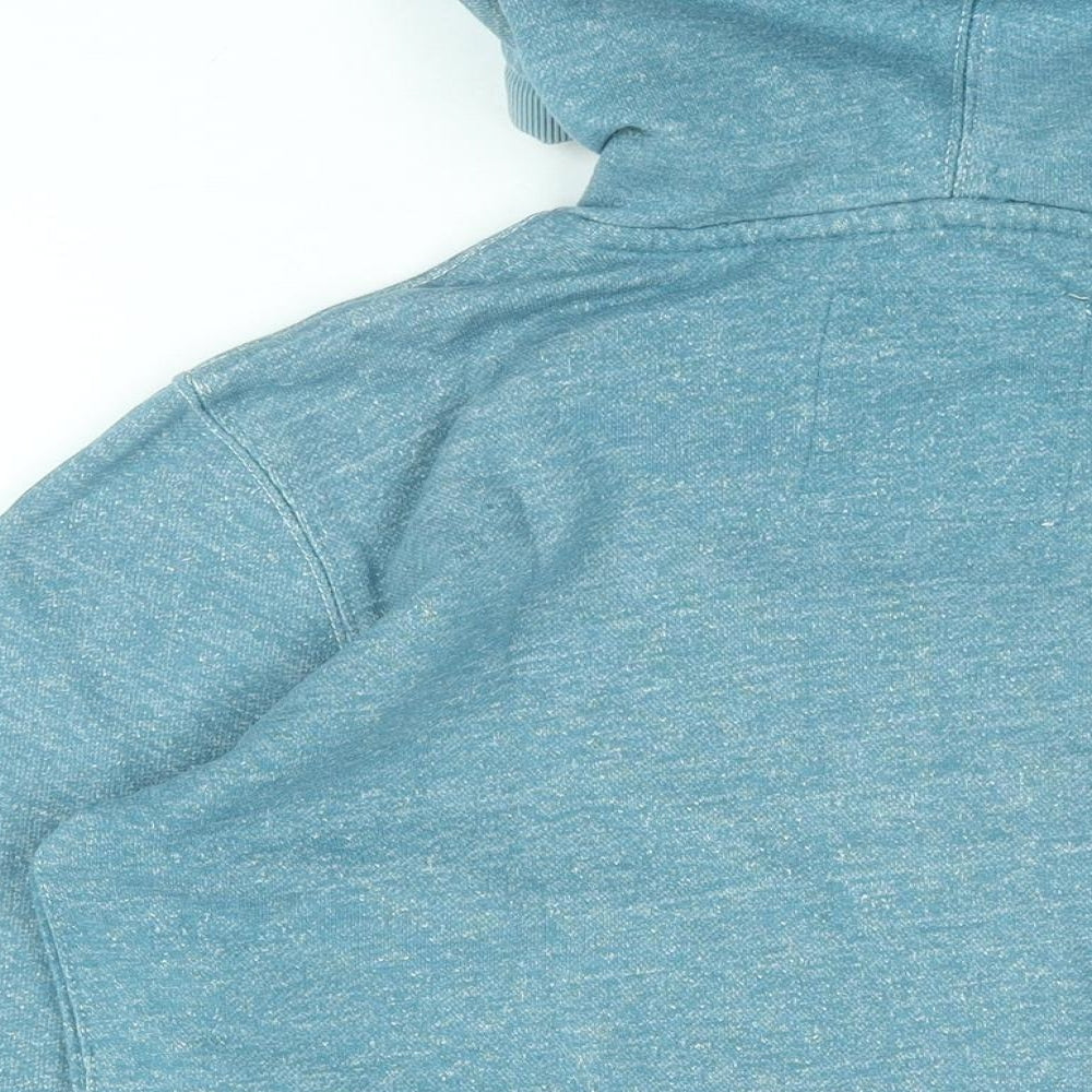 Debenhams Mens Blue Cotton Full Zip Hoodie Size S