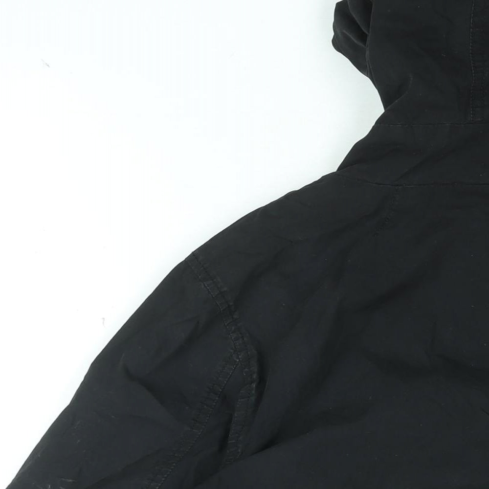NEXT Mens Black Jacket Coat Size L Zip