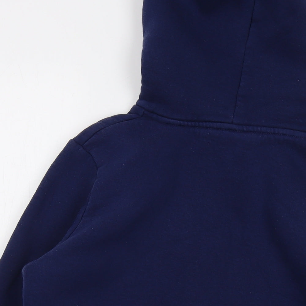 Hype Boys Blue Cotton Pullover Hoodie Size 14 Years Pullover