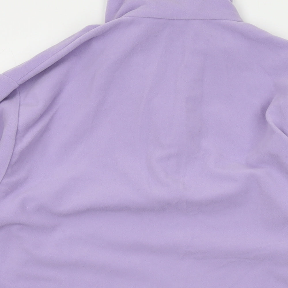 Campagnolo Womens Purple Polyester Pullover Sweatshirt Size S Zip