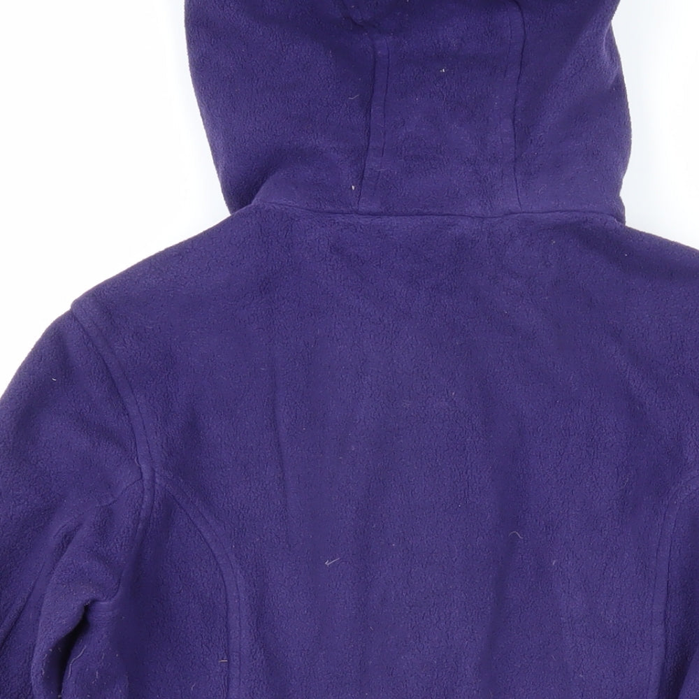 Lands' End Womens Purple Jacket Coat Size S Zip