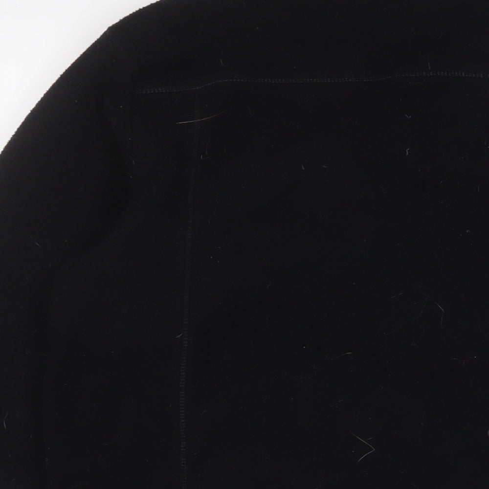 DECATHLON Mens Black Jacket Size M Zip - Logo, Embroidered