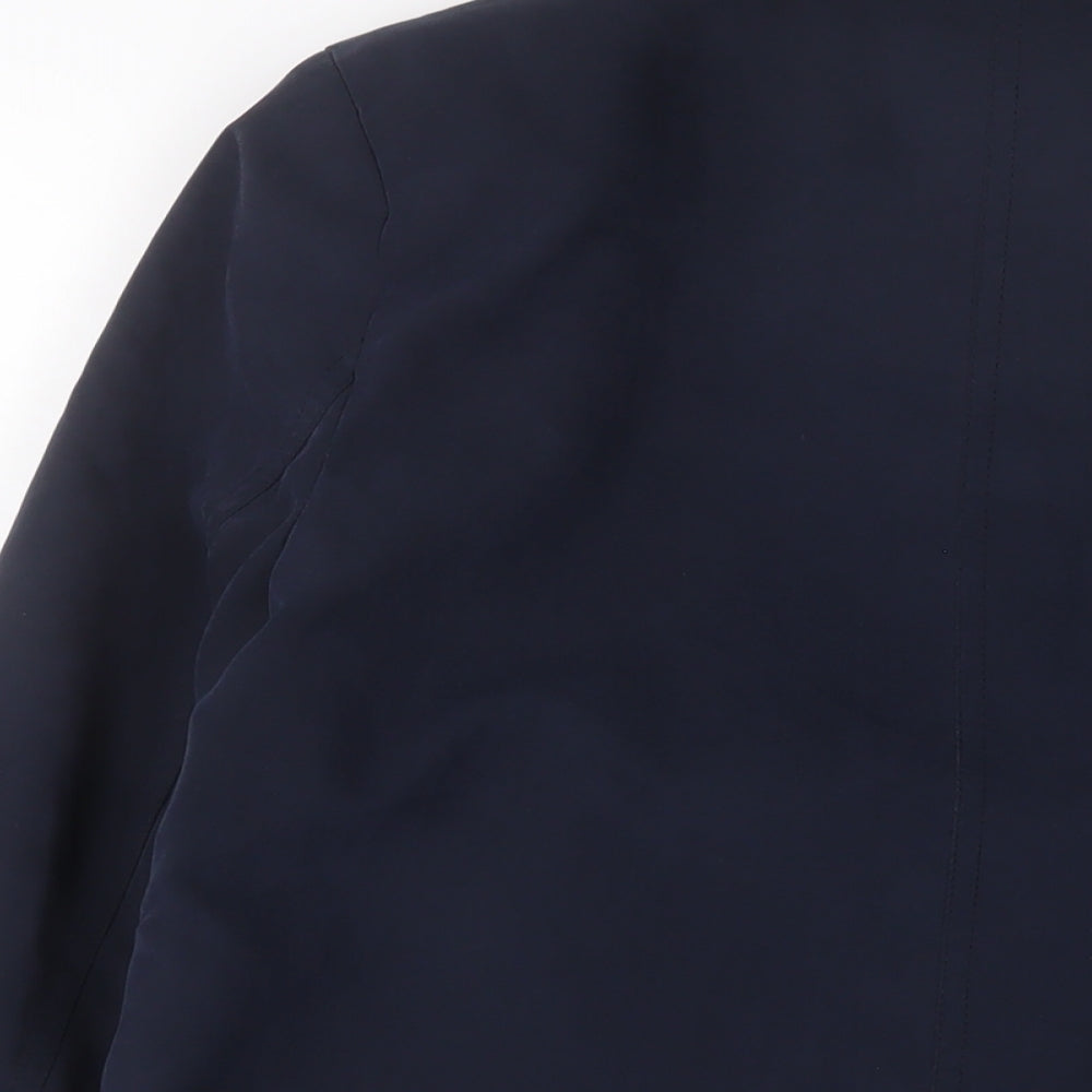 EWM Womens Blue Jacket Size 12 Snap - Pockets