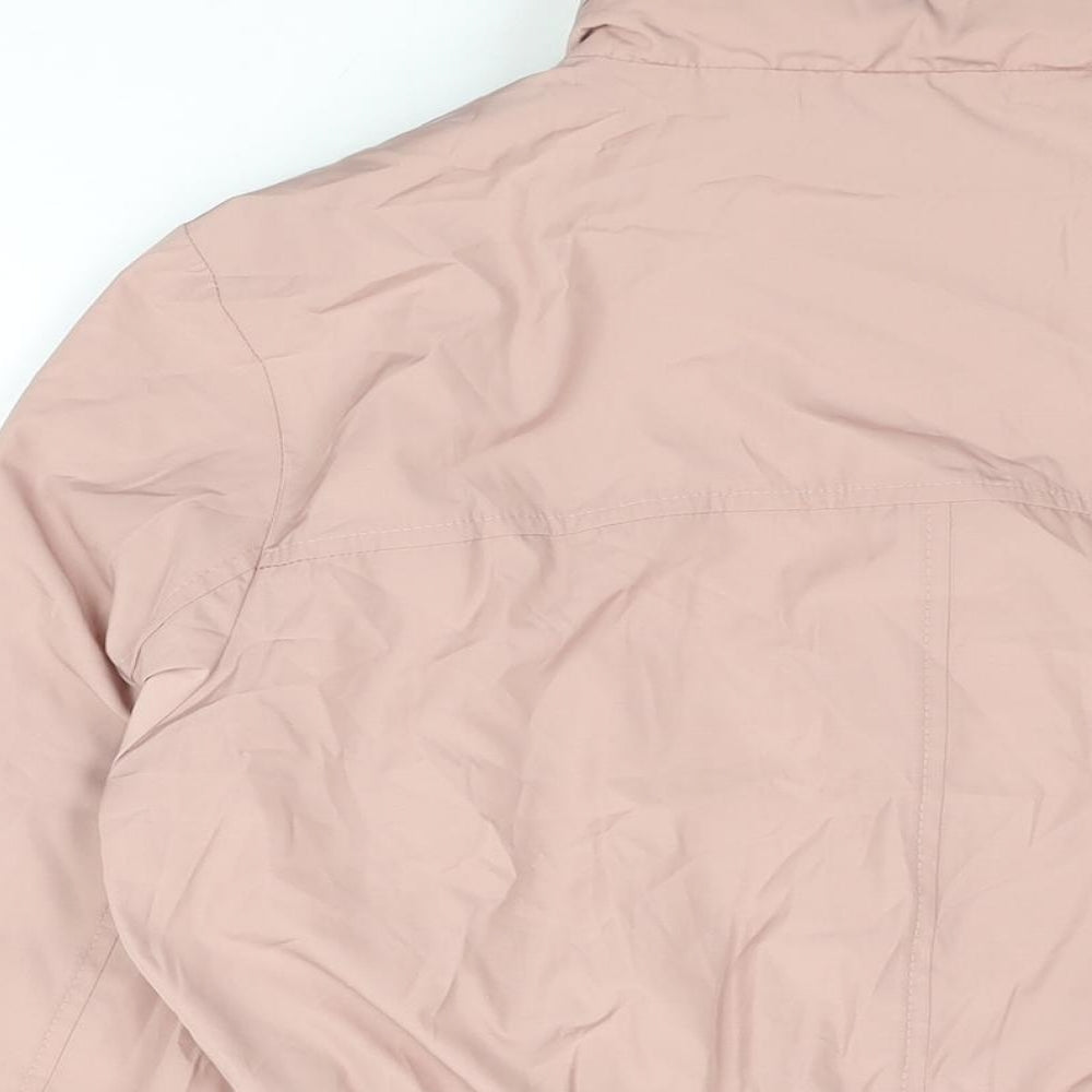 Marks & Spencer Womens Pink Jacket Coat Size 12 Zip