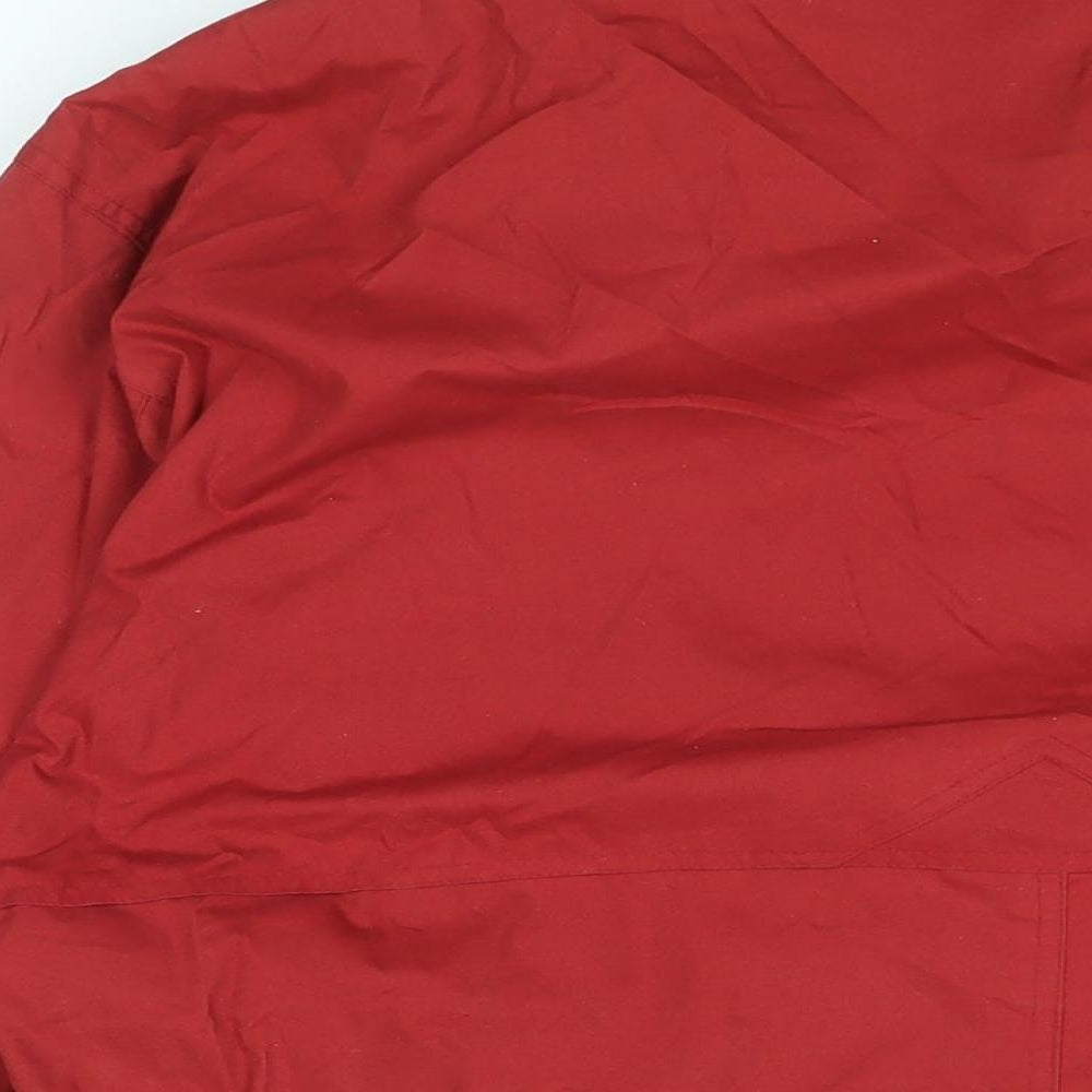 Hawkshead Mens Red Rain Coat Coat Size S Zip