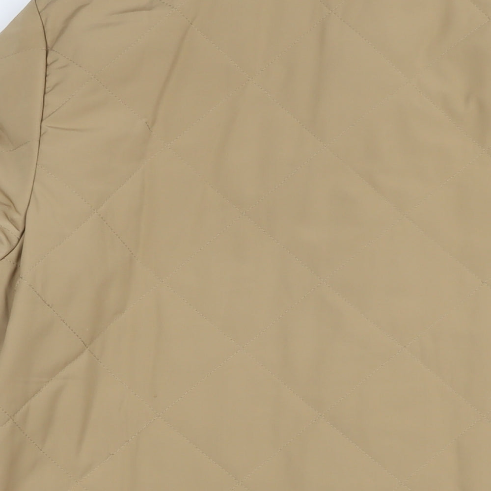 GOLFINO Mens Beige Quilted Jacket Size M Zip