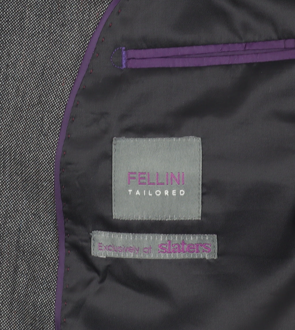 Brand and care label for Fellini Grey Blazer, size M, Formal