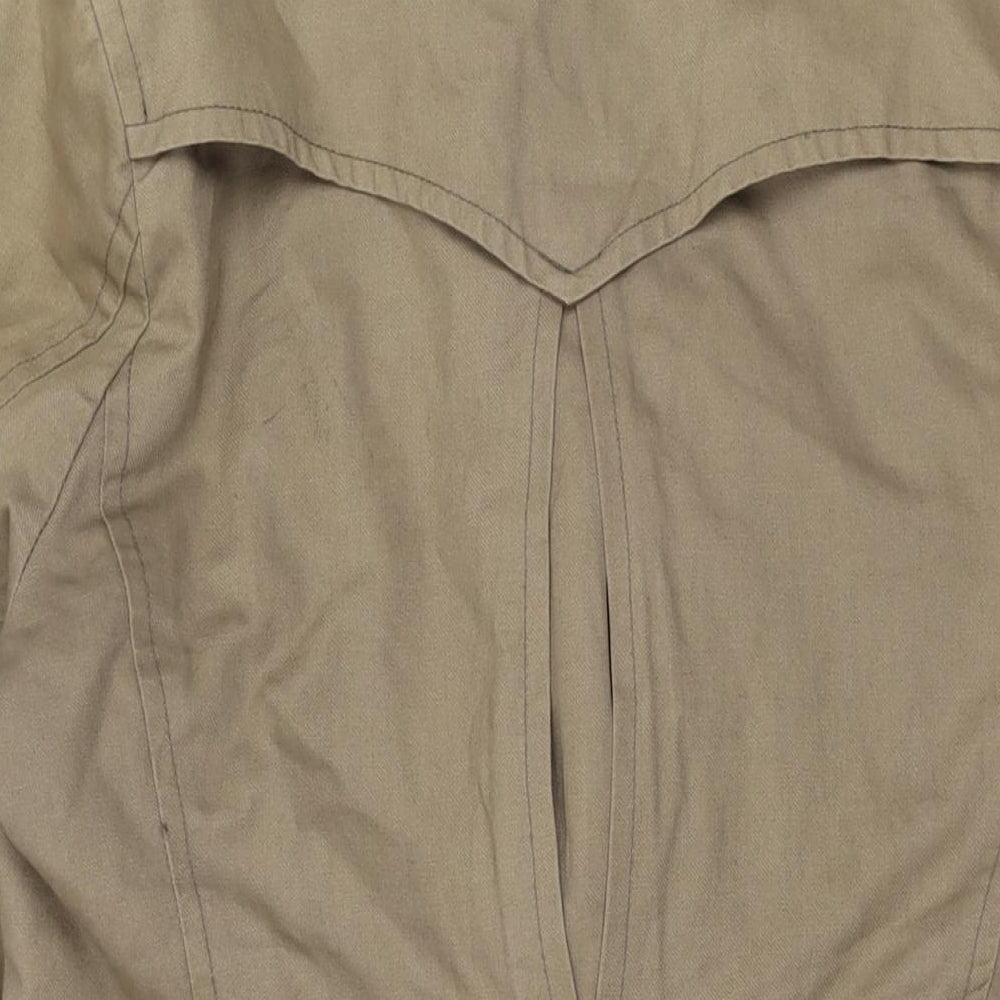 Wolsey Womens Beige Overcoat Coat Size S Button