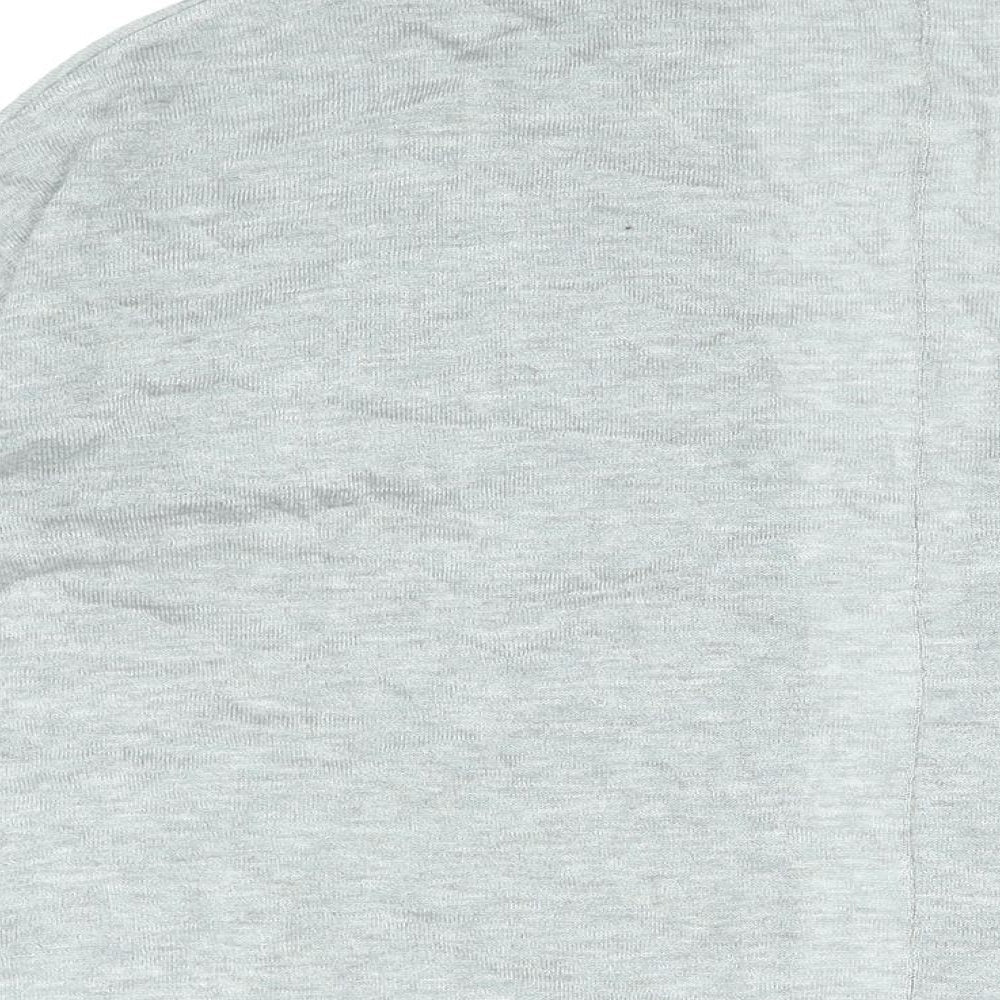 H&M Womens Grey V-Neck Viscose Cardigan Jumper Size S