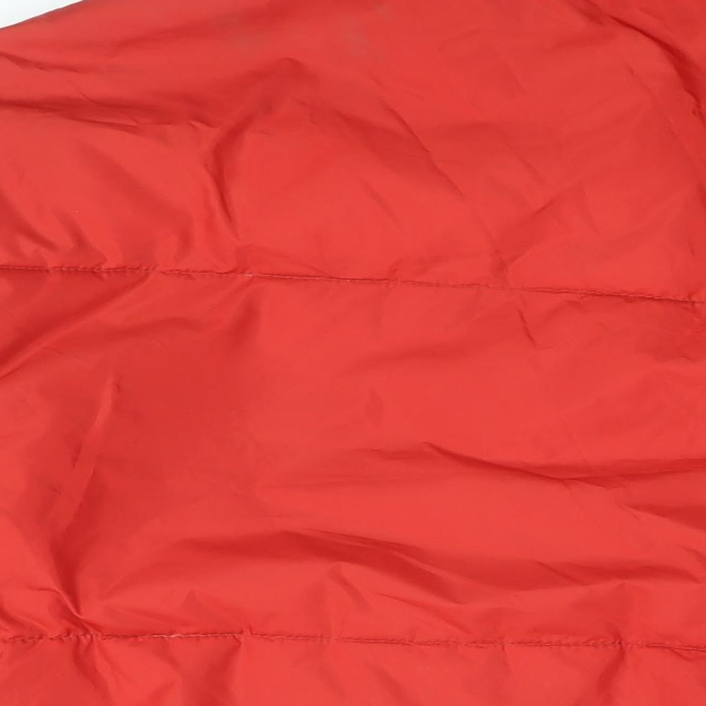 Weekday Womens Red Puffer Jacket Coat Size XS Zip