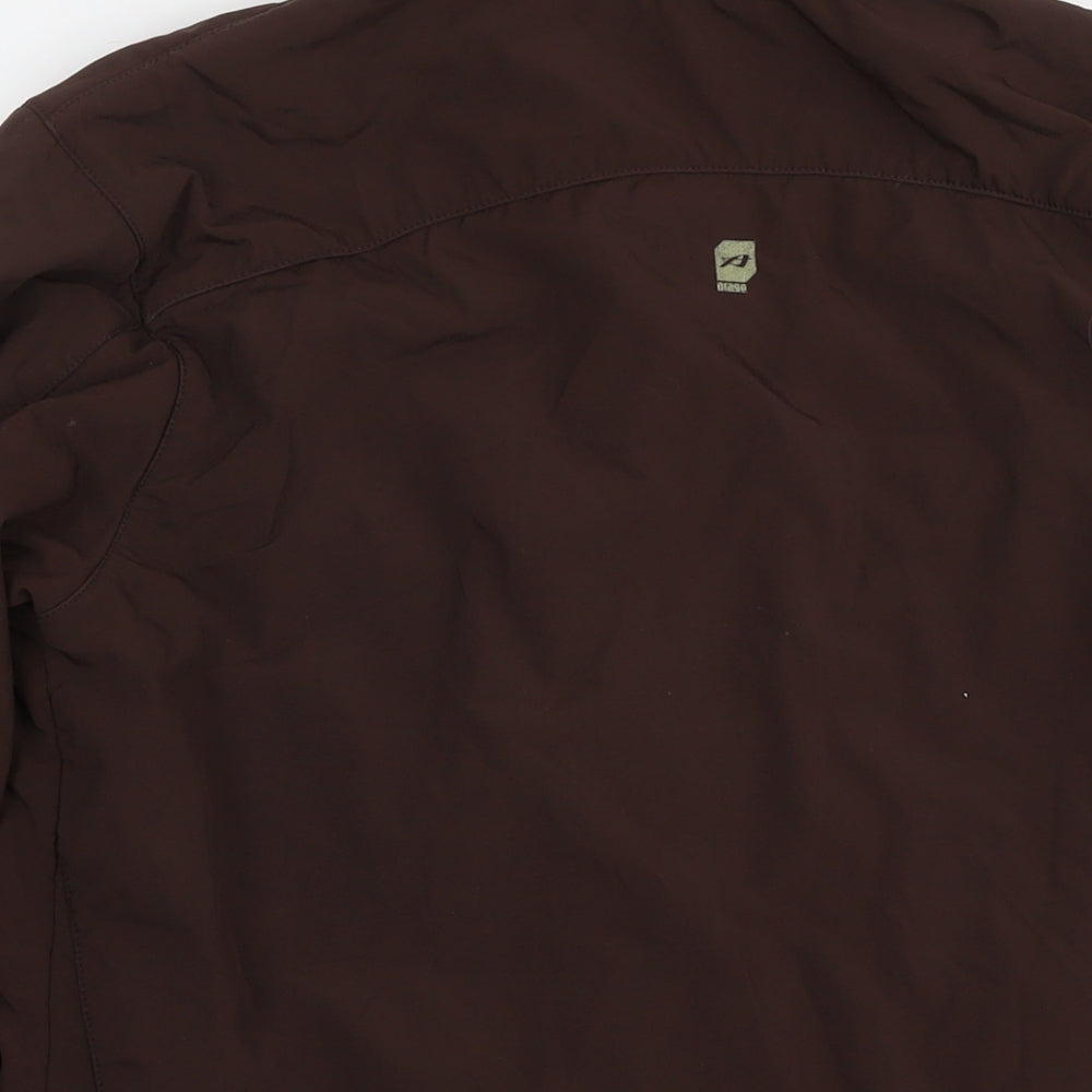 Orange Mens Brown Jacket Size M Zip