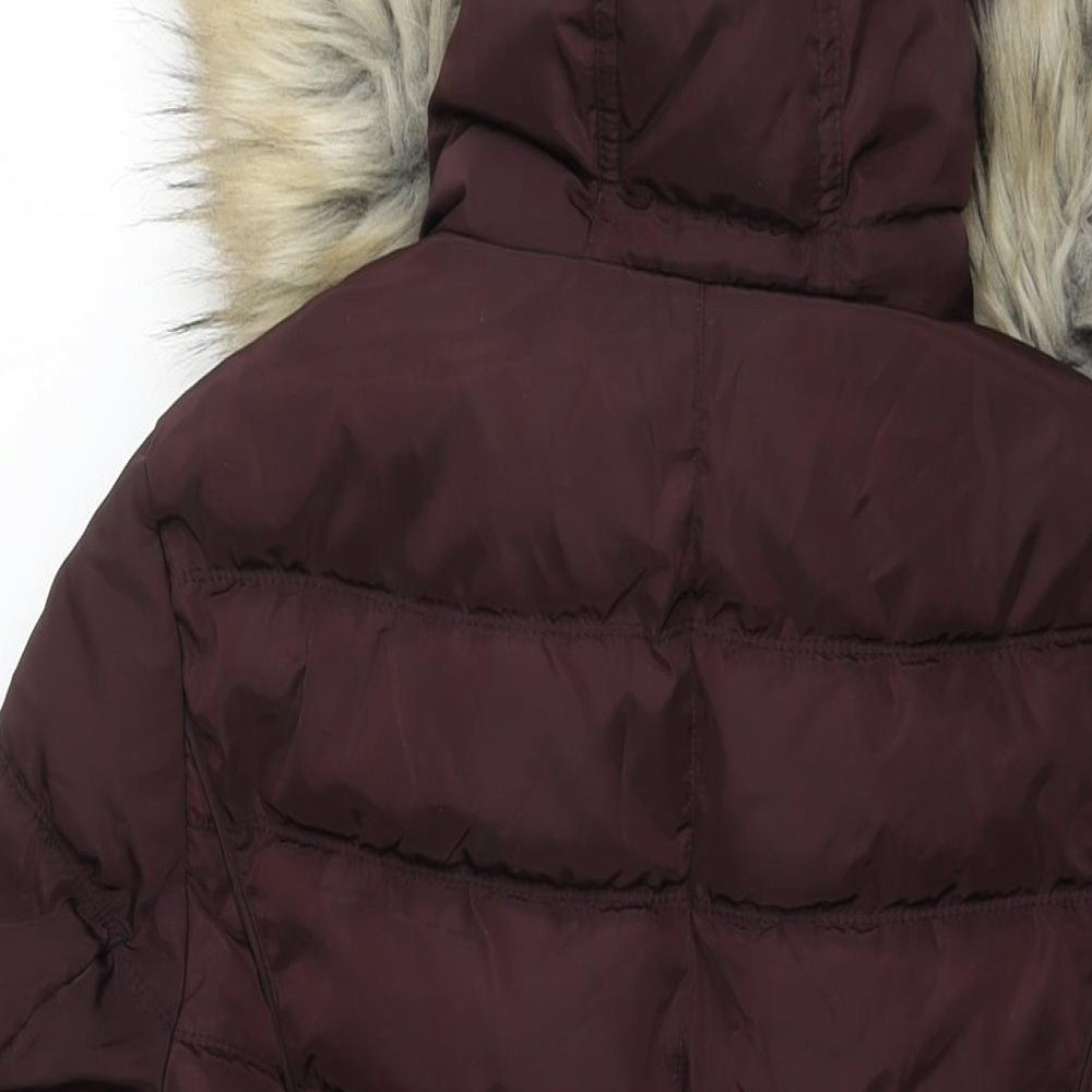 Laundry by Shelli Segal Womens Brown Quilted Jacket Size S Zip