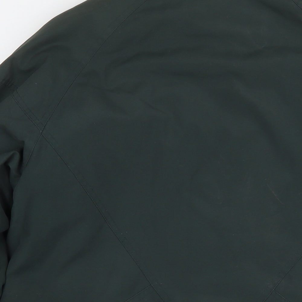 Debenhams Womens Green Bomber Jacket Coat Size 10 Zip