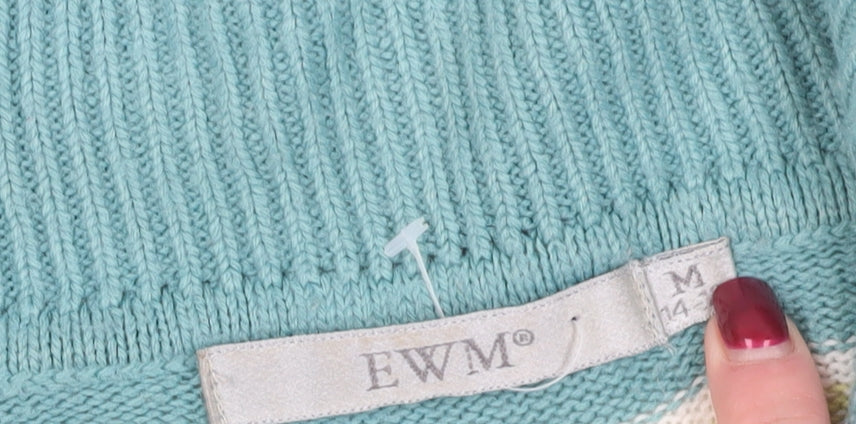 EWM Multicoloured Striped Pullover Jumper Size 14