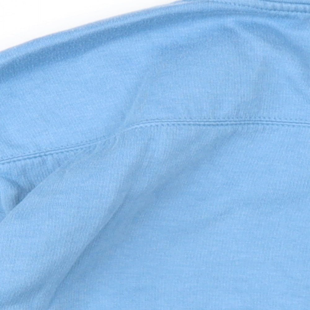 Zara Womens Blue Cotton Pullover Sweatshirt Size S Pullover