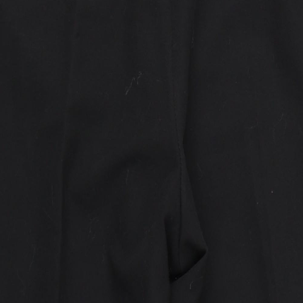 Debenhams Womens Black Polyester Trousers Size 14 L30 in Regular Zip