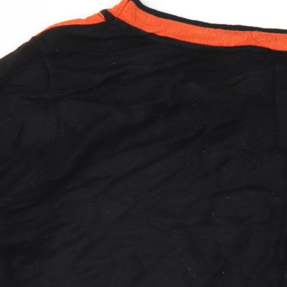 Wallis Womens Black Square Neck Polyester Pullover Jumper Size 16