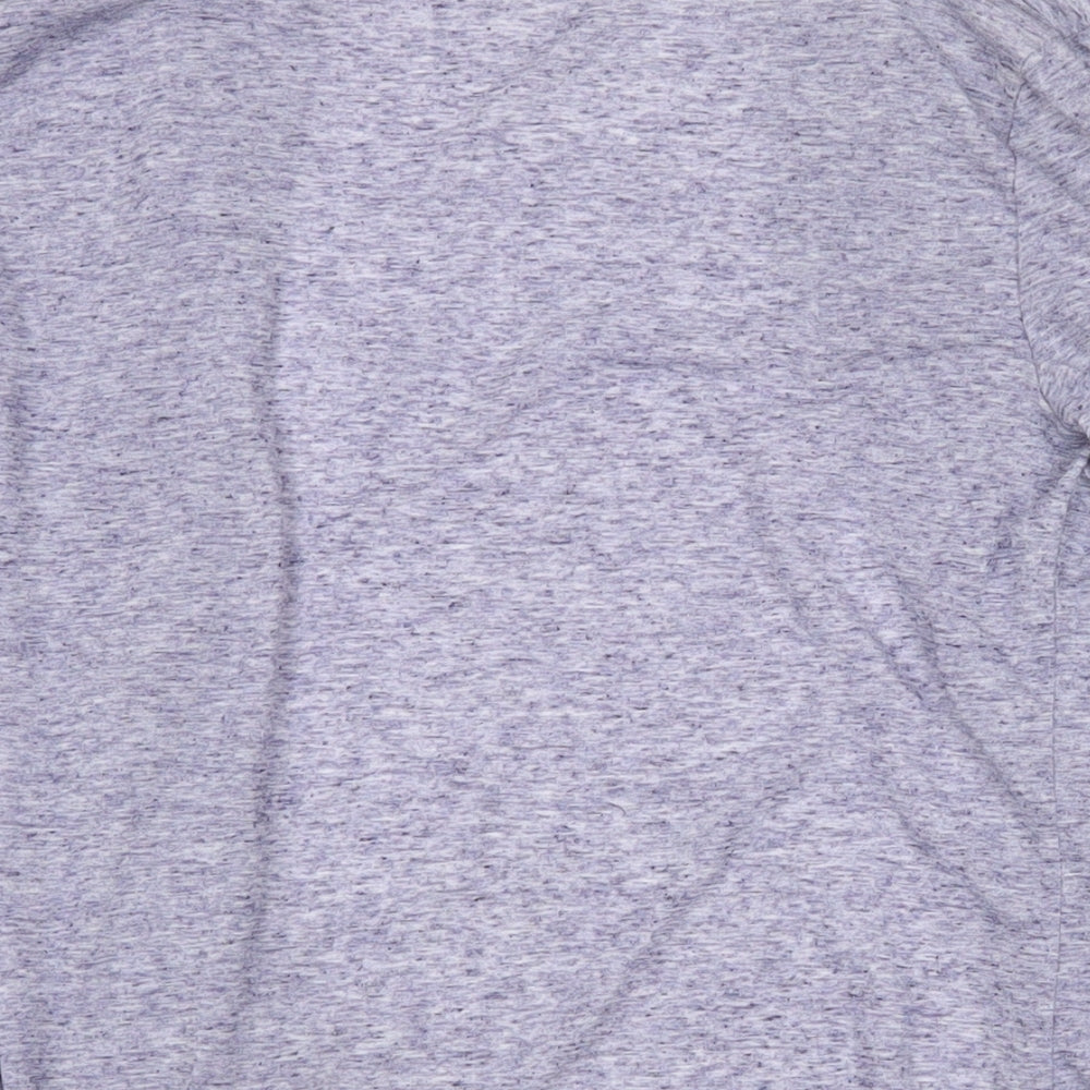 Marks & Spencer Womens Blue Polyester Wrap T-Shirt Size 10 V-Neck