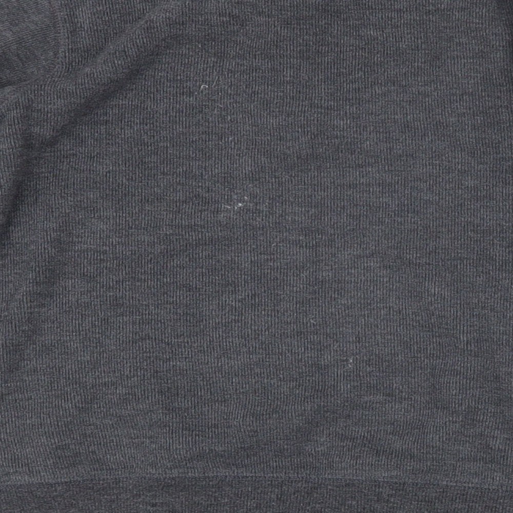 Next Boys Grey Acrylic Basic Casual Size 8 Years Round Neck Pullover
