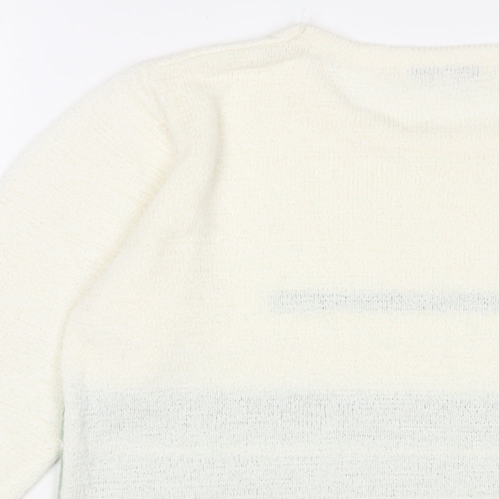 Annabelle Womens Green Crew Neck Acrylic Pullover Jumper Size S